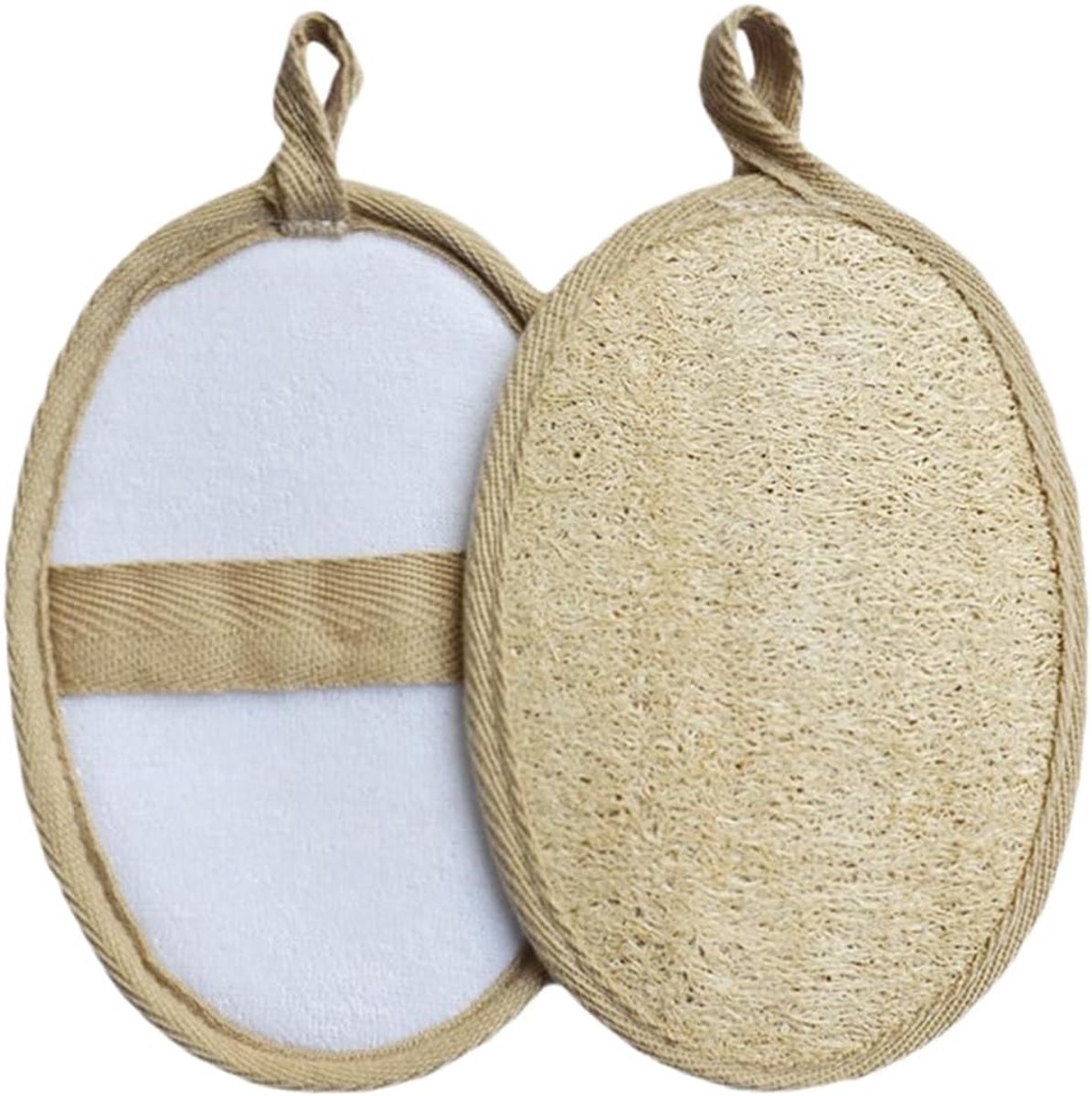 Luffa-sponzen set - 2 natuurlijke loofa-badballen - zachte peeling - voor een stralende huid - SnelShoppen