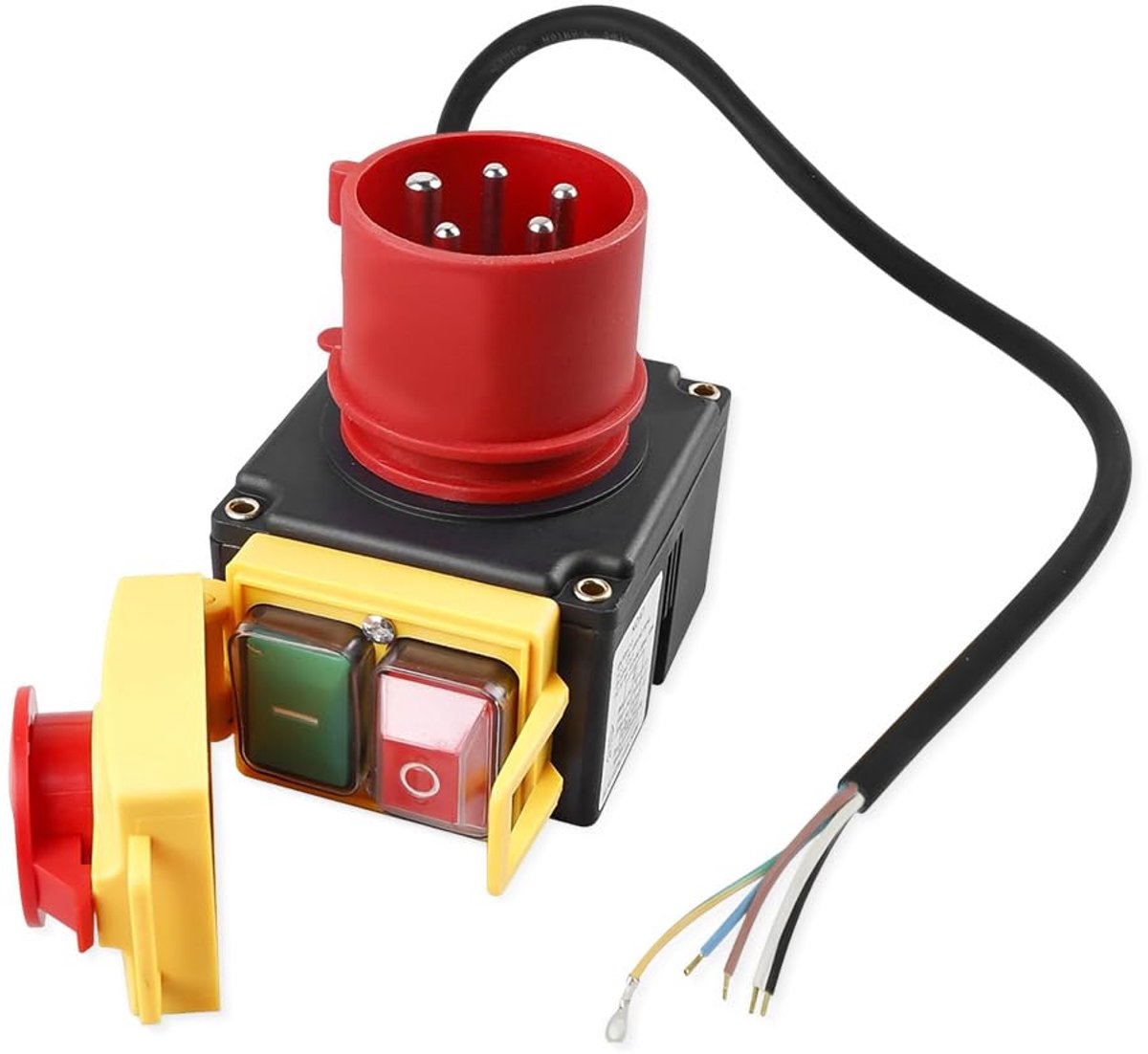Motorbeschermschakelaar 400V - 3-fase stekker met CEE plug - waterdichte elektromagnetische schakelaar - SnelShoppen