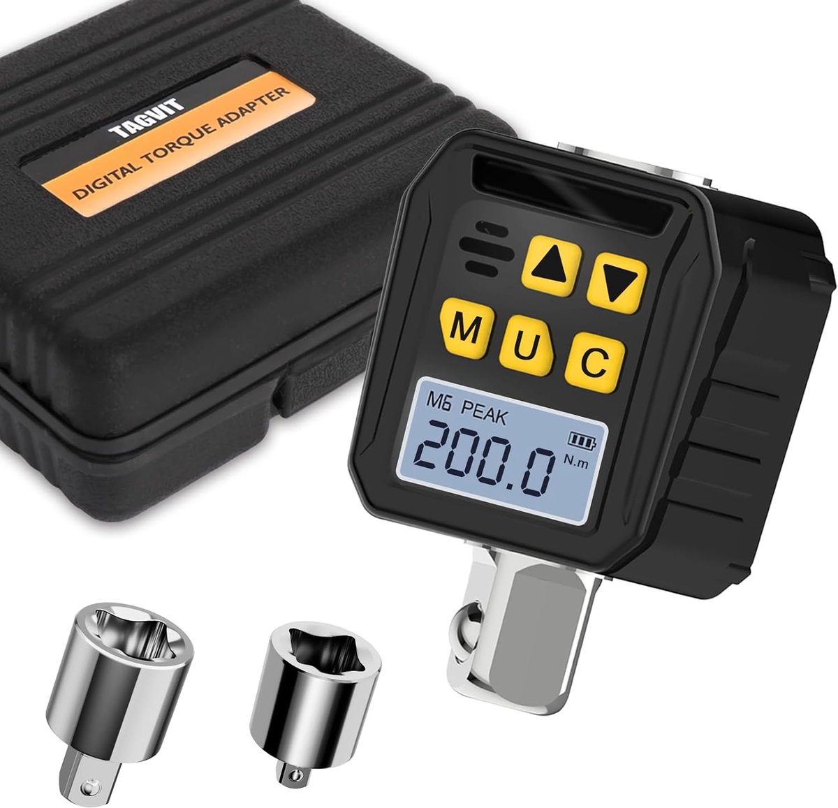 Digitale momentsleutel 1/2 inch - 10-200 Nm - met LED en buzzer - ideaal voor fietsen en auto's - ShopVlot