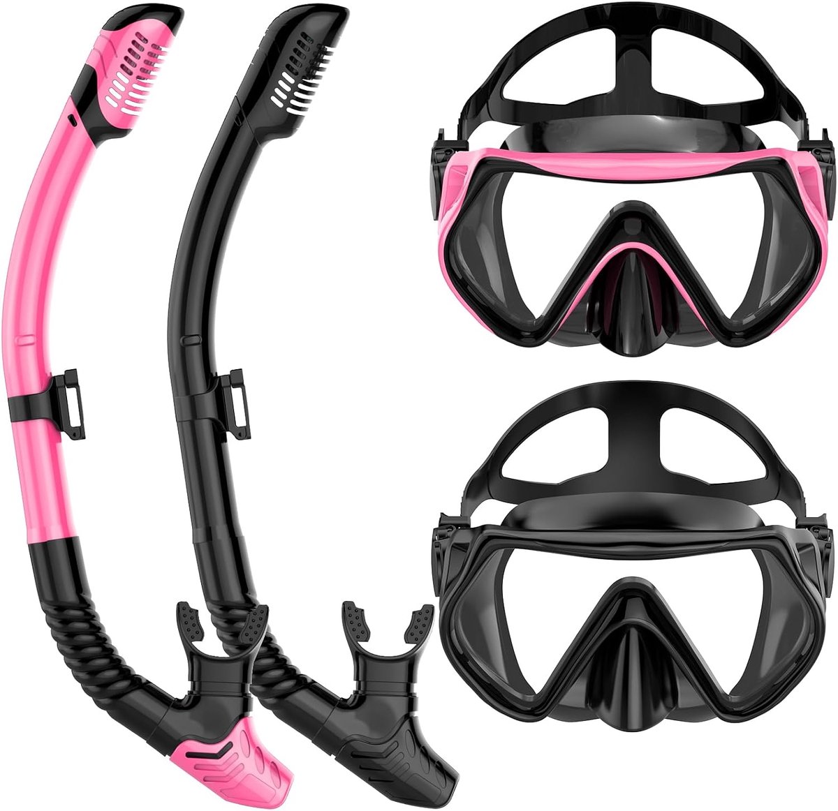 Snorkeluitrusting voor Volwassenen - Duikmasker met Droog Snorkel - Comfortabel en Verzegelend - ShopVlot