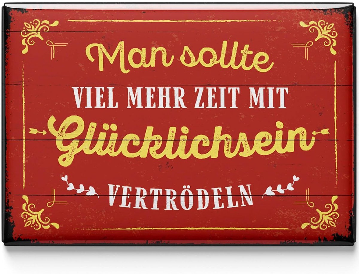 Magneten grappig 8 x 5,5 cm - retro ontwerp - vrolijke spreuken - voor een unieke keukenstijl - ShopVlot