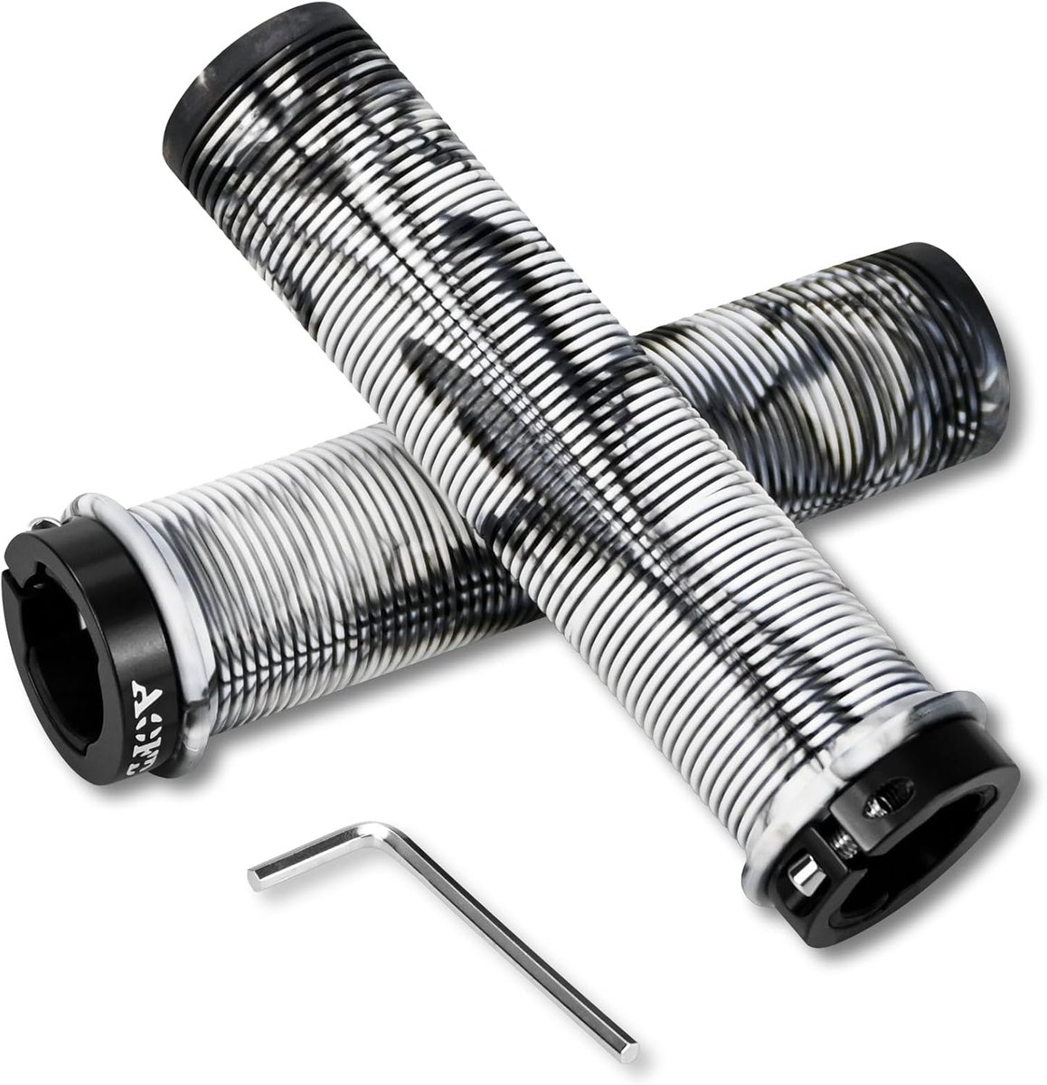 Fietsstuurgrepen 22 mm - Antislip rubberen greep - Aluminium slot - Ergonomisch voor MTB en stuntstep - ShopVlot