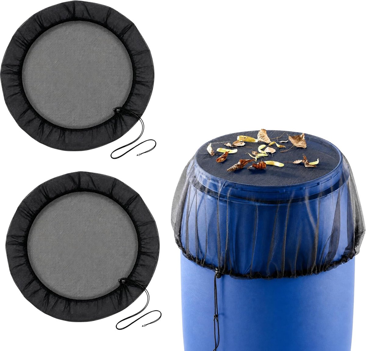 Regentonnet 120 cm - Fijnmazig polyester - Robuuste afdekking - Bescherming tegen vuil en insecten - ShopVlot