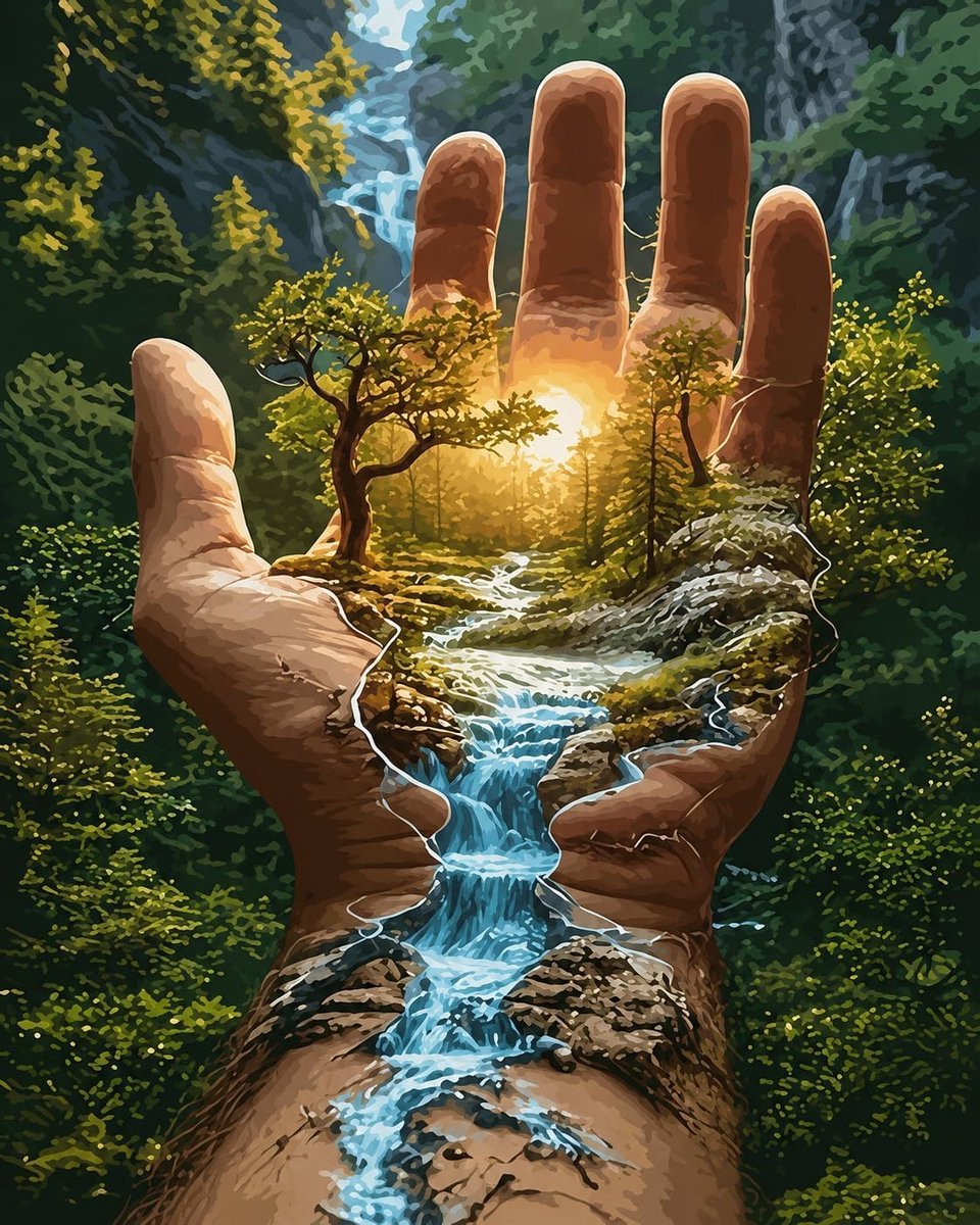 Schilderen op nummer volwassenen 40 x 50 cm - landschap waterval - DIY schilderset voor beginners - SnelShoppen