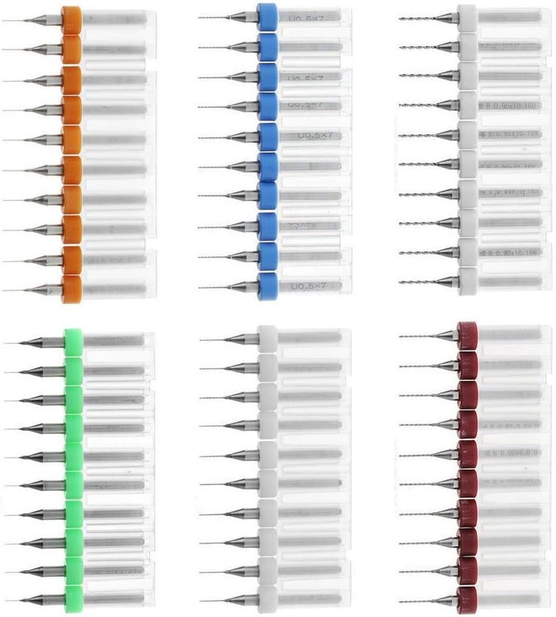 Microboor set 10 stuks - 0.7mm - precisie - ideaal voor fijnwerk - SnelShoppen