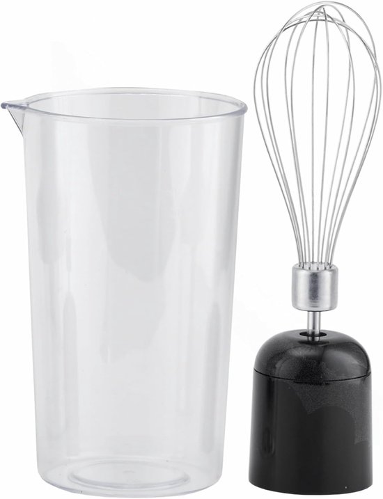 Staafmixer Set - Blender Keukenmixer - Eten Bereiden - Stil DC Motor - 700 ml - Zwart RVS — afbeelding 2