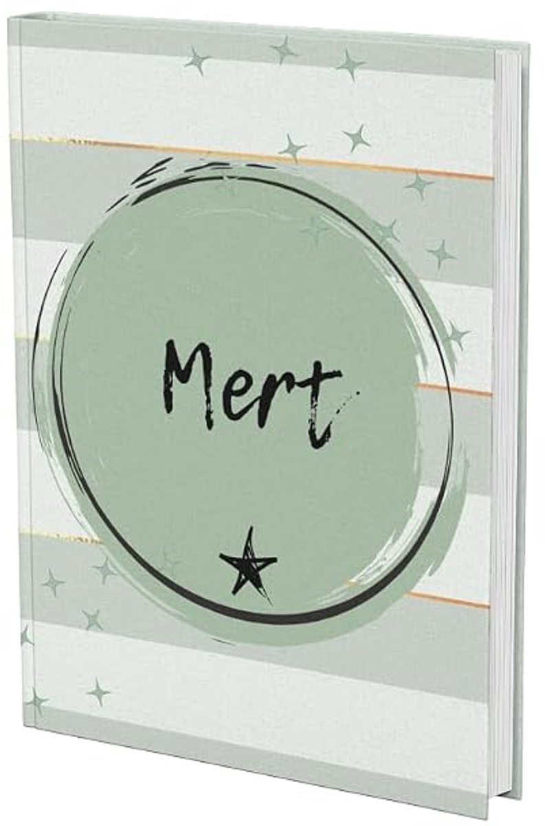 Notizbuch: Personalisiertes Buch Mert. Auch als Tagebuch oder Schreibheft geeignet. Als Geschenk für alle Männer oder Jungen perfekt.