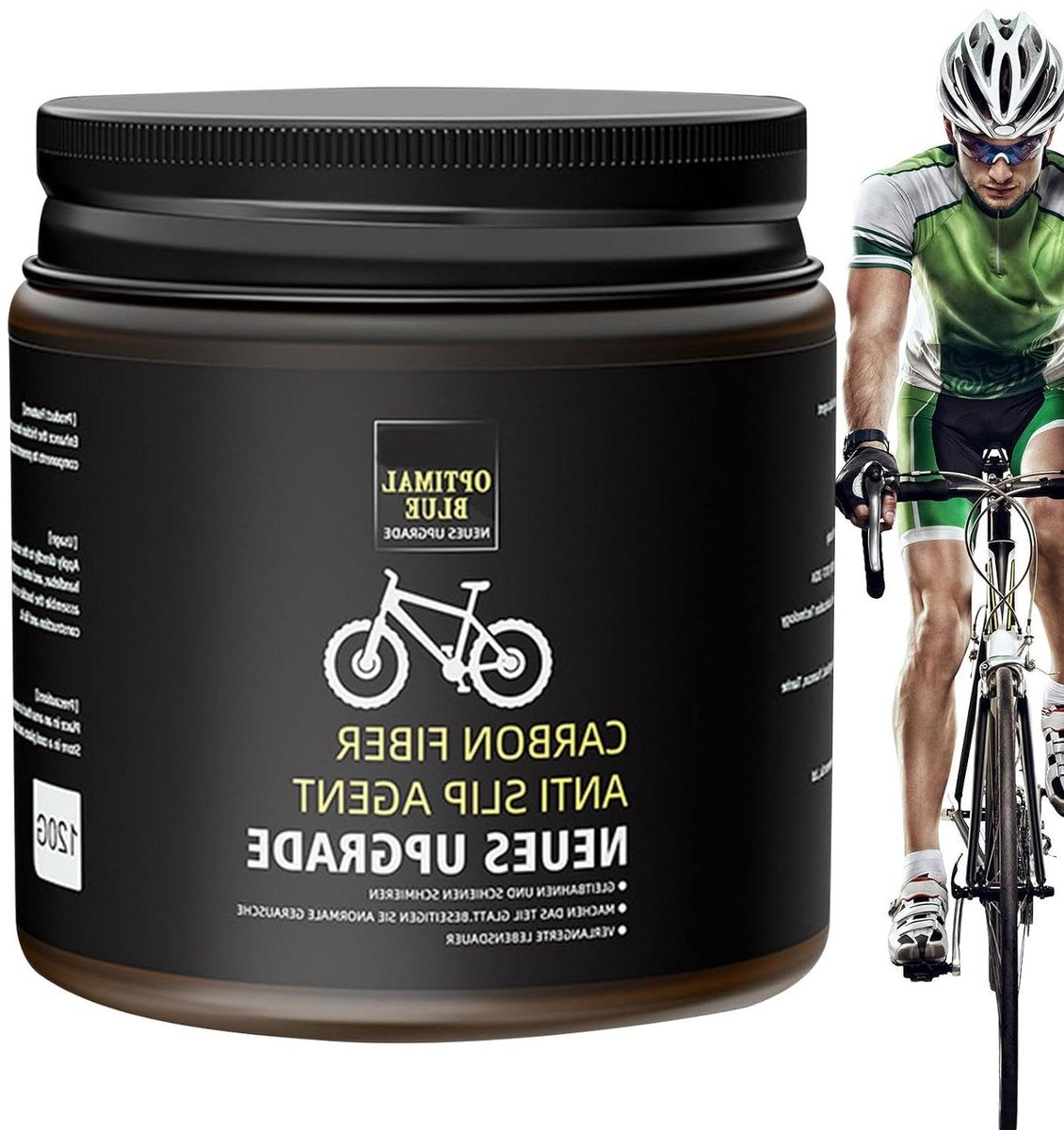Carbon Fiber Smeermiddel - Antislip Vet Fiets - Onderhoud Fietscomponenten - Verbetert Grip en Wrijving - 150 g - Niet gespecificeerd