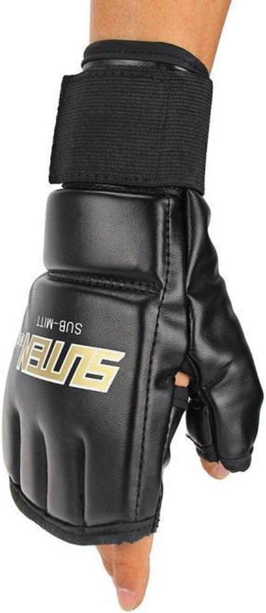 Bokshandschoenen One Size - Zwart - Stevige bescherming - Comfortabel voor intensief gebruik - SnelShoppen