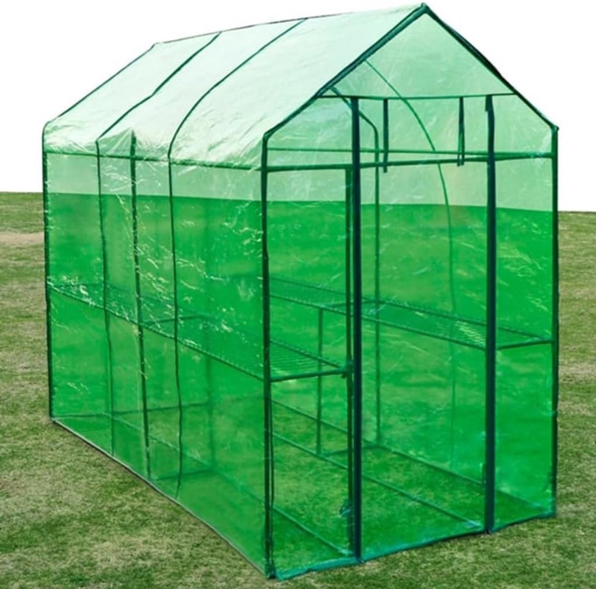 Broeikas van staal, XL, broeikas voor tuin, broeikas, terras, binnenplaats voor planten, type 1