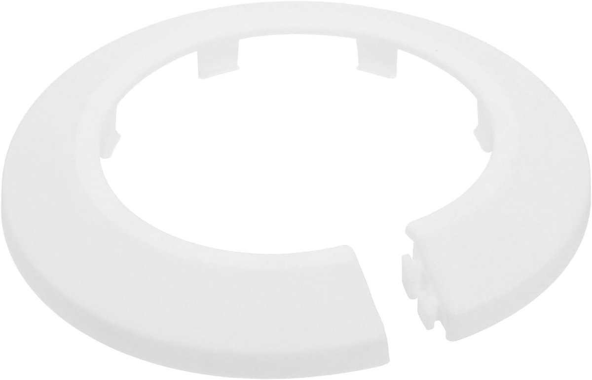 Patchplaat, 1 stuk 63 mm - voor 2,37 inch buitendiameter, sleufslang, waterslangafdekking, decoratieve halsband, PP-kunststof afdekplaten (wit)