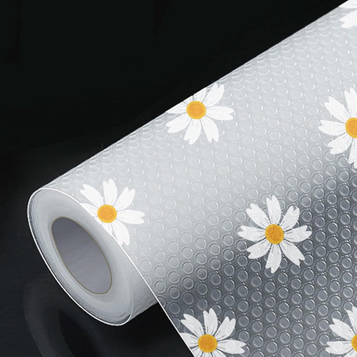 Antislip, Plankmatten voor Kasten Waterdichte EVA Madeliefjespatroon, Lademat Antislip voor Kasten, Koelkasten, Laden, Planken, Keuken, Huis, Kantoor (45 x 500 cm)