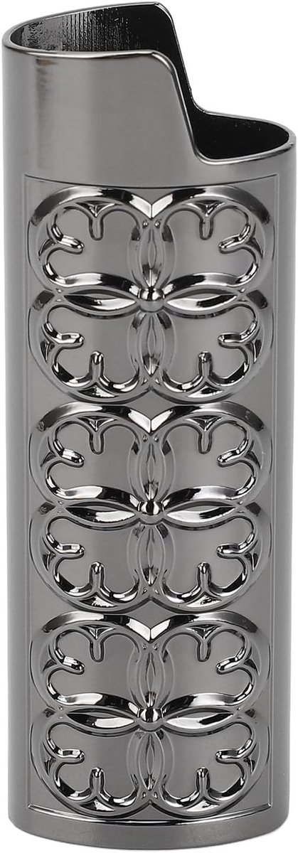 Metalen Lichtere Hoeshouder, Lichtere Hoeshouderhoes Vintage Stijl Metalen Reliëfpatroon Lichtere Hoeshouder Herbruikbare Lichtere Hoes