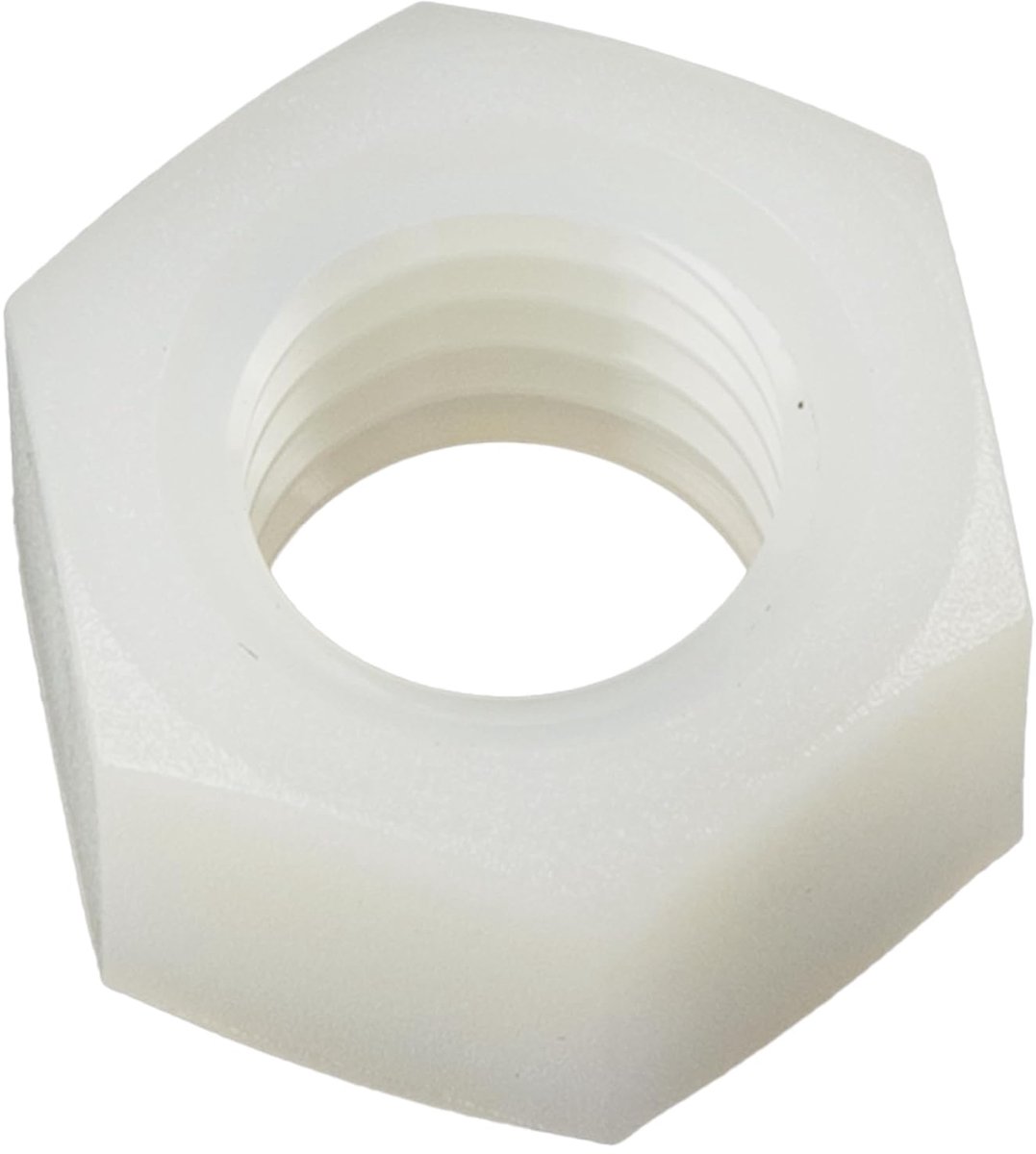 Moeren M12x1,75 mm met metrische schroefdraad - van polyamide - kleur wit - mechanische elektronische assemblages doe-het-zelf projecten