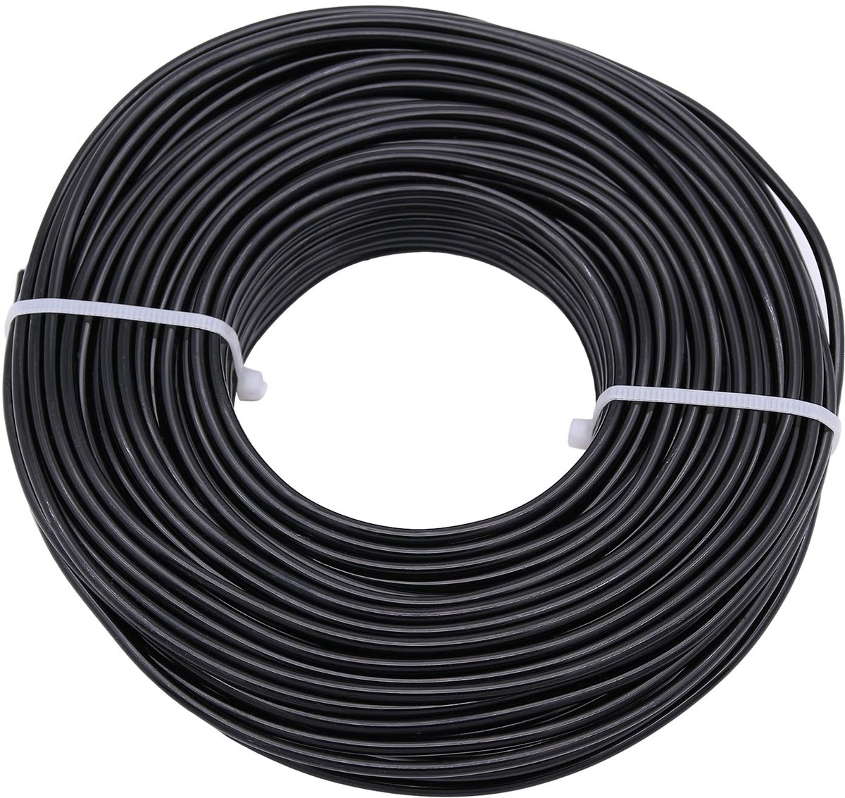 Draad, aluminiumdraad, 2 mm dik, hobby, sieraden, knutselen, doe-het-zelf, handwerk (zwart, 30 m)
