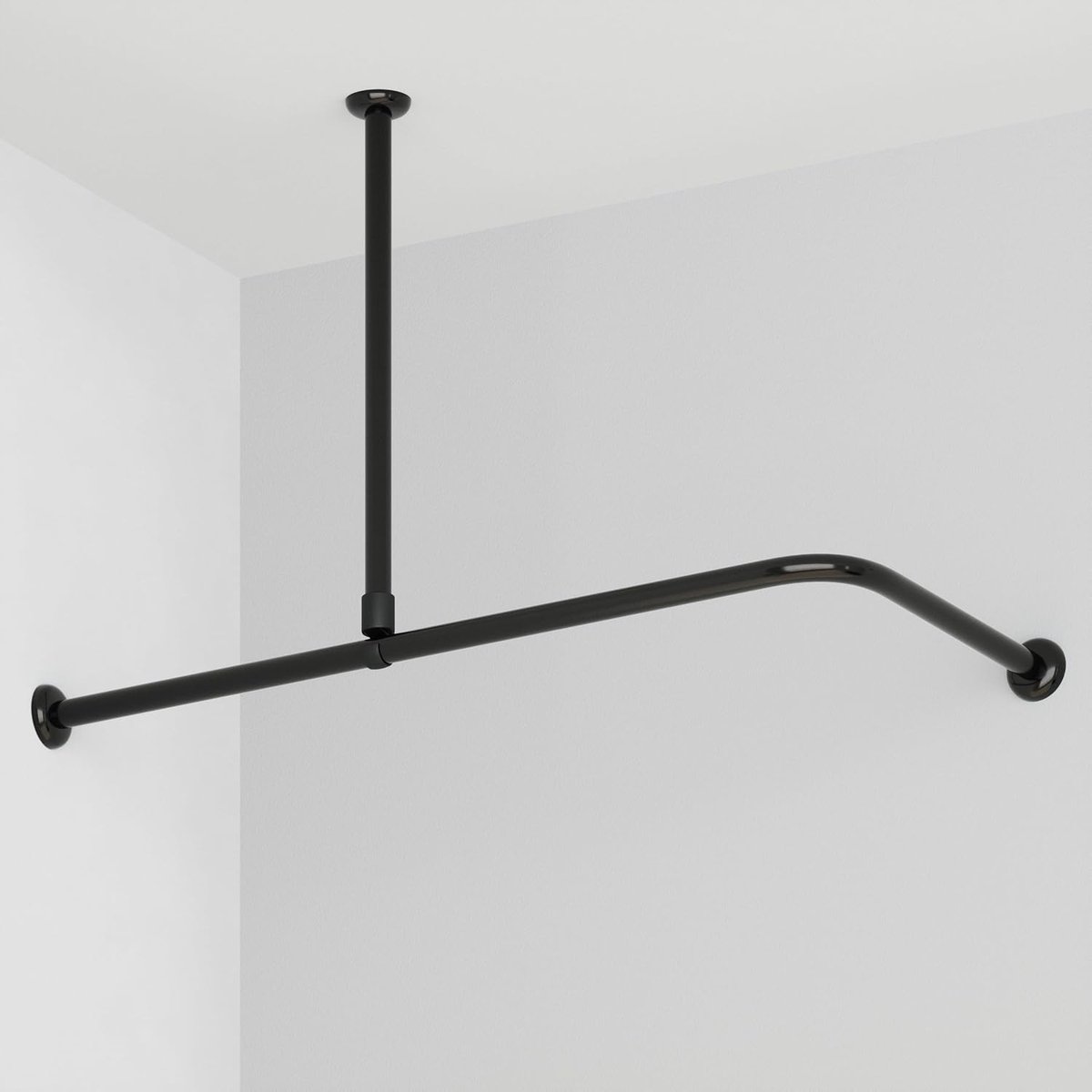 Hastaflex Mount plafondsteun 55 cm inkortbaar van aluminium, Ø27 mm – kleur: Zwart