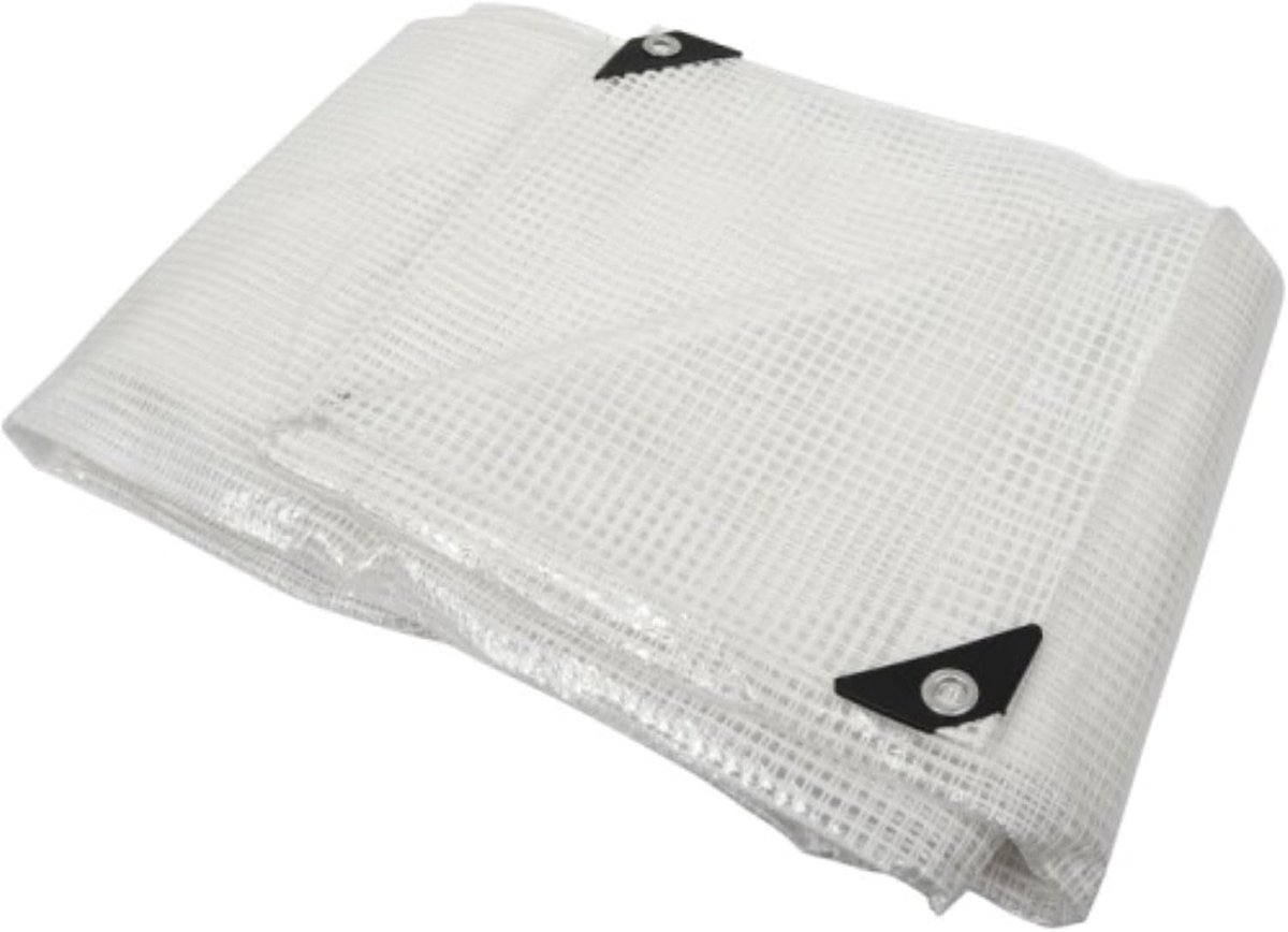 It Afdekzeil, waterdicht, 10 x 6 m, zeildoek, 180 g/m², tarp met ringen, uv-bestendig, waterdicht zeil, helder