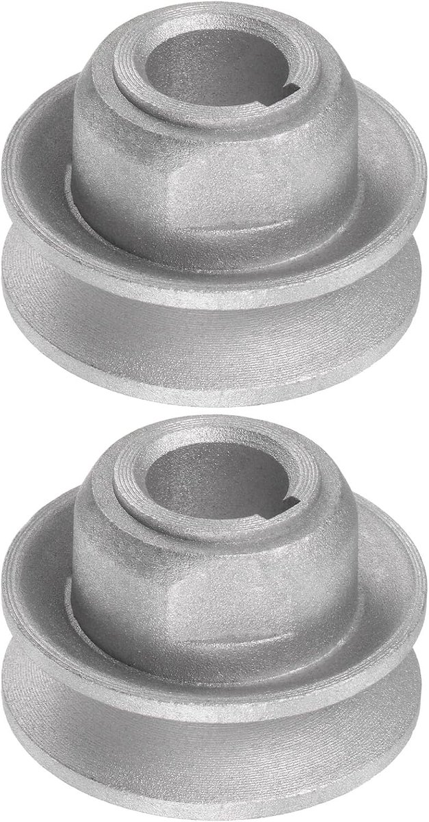 sourcing map 2 stks Industriële Naaien Machine Koppeling Motor Katrol 15mm Binnen 45mm Outdoor Dia Aluminium Elektrische Transfer Wiel Katrol