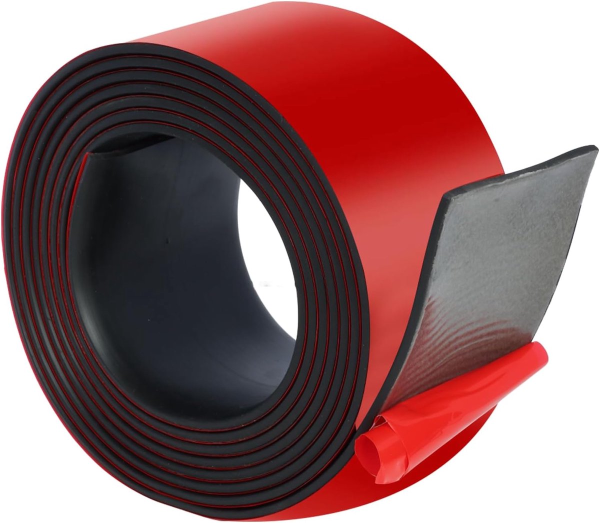 Rubberen strips, zelfklevend neopreen, rubberen plaat, 80 mm (B) x 1,5 mm (D) x 3 m (l) massief rubberen profiel voor doe-het-zelf afdichtingen, vloerbedekkingen, bescherming, isolatie, afdekking