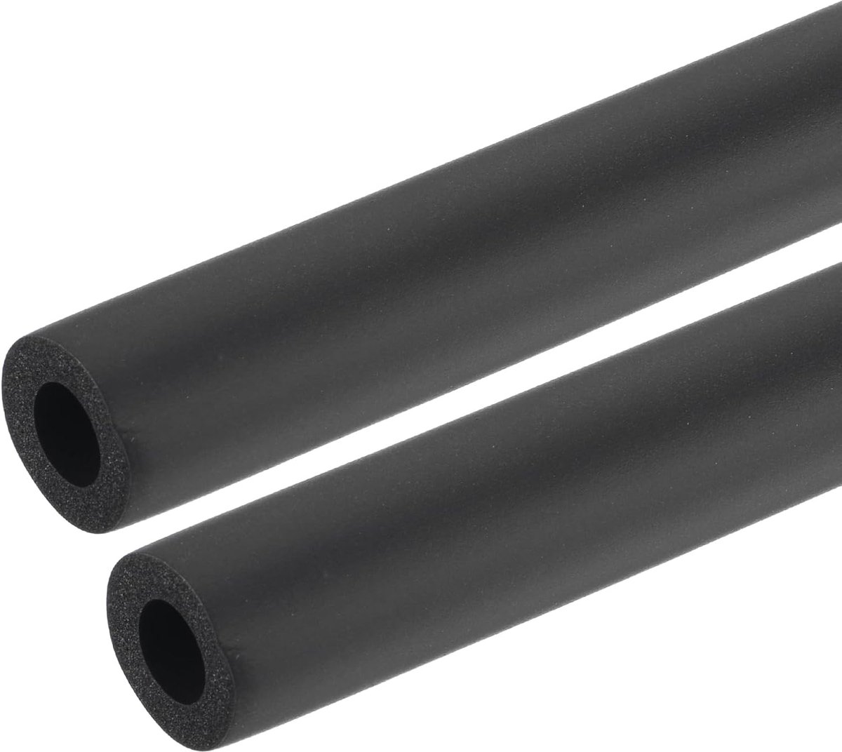 Buisisolatie van schuim, 10 mm ID, 20 mm OD, 0,3 m lengte, antislip schuimslang voor fitnessapparaten, gripondersteuning, hoes, fietshandgrepen, stuurgrepen, zwart, 2 stuks