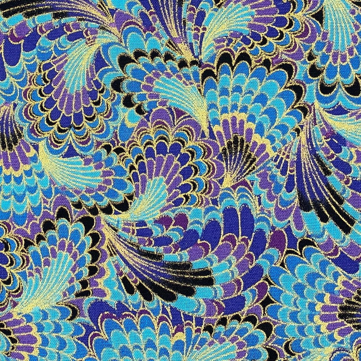Stof om te naaien, 145 cm breed (blauw A, 50 x 145 cm)