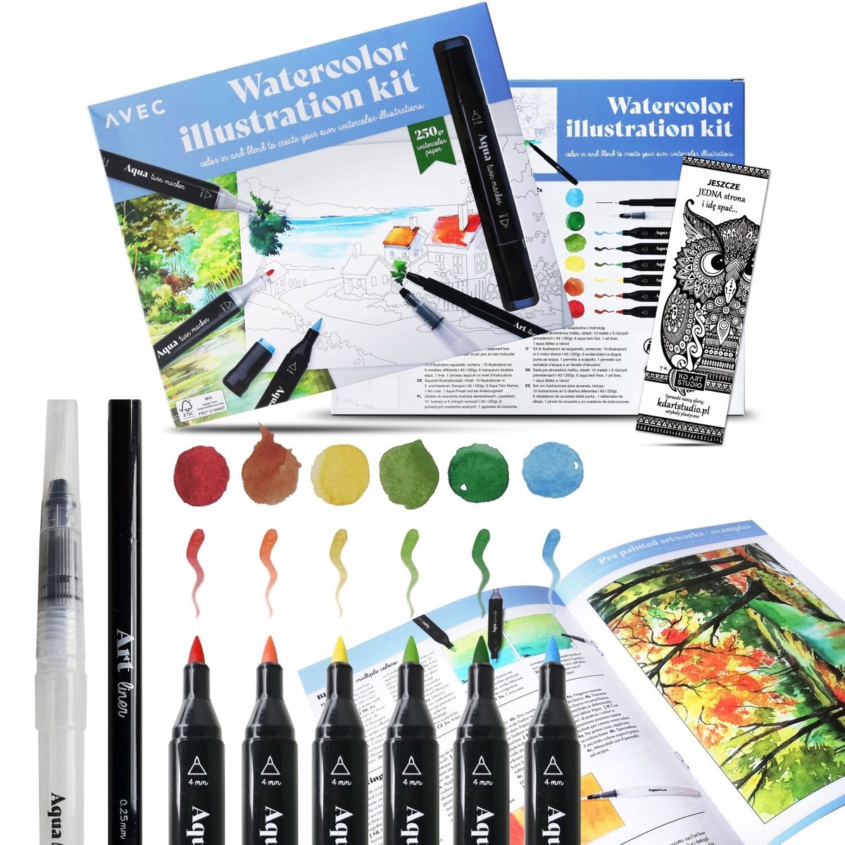 Aquamarkers Set 19 Delen - Kleuren & Illustreren