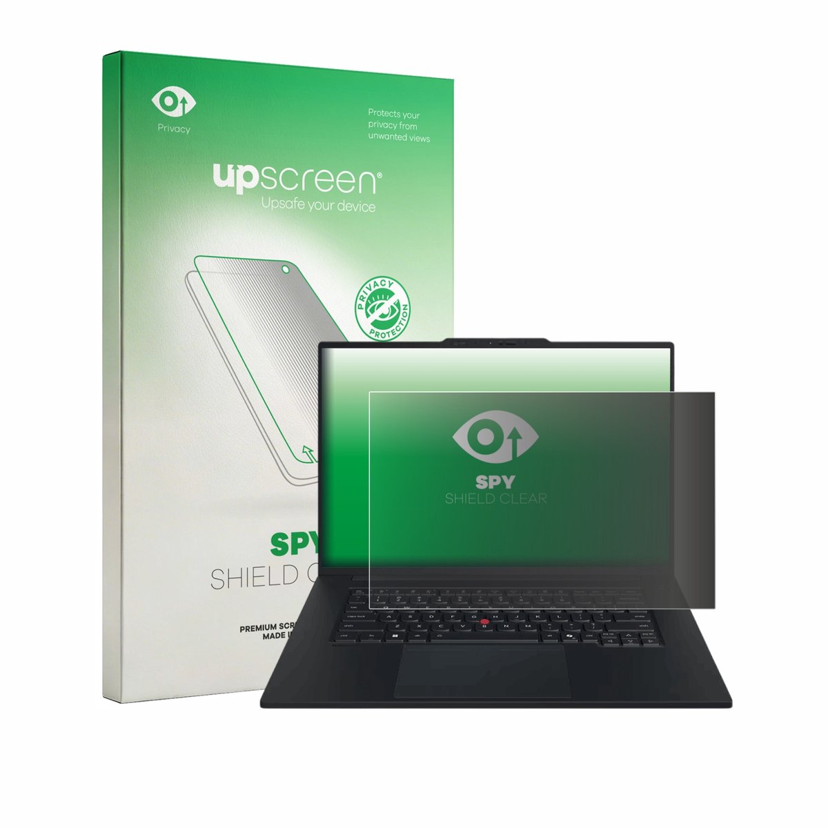 upscreen - privacy screenprotector voor Lenovo ThinkPad T1g Gen 9 - Folie Beschermfolie Blauwlichtfilter