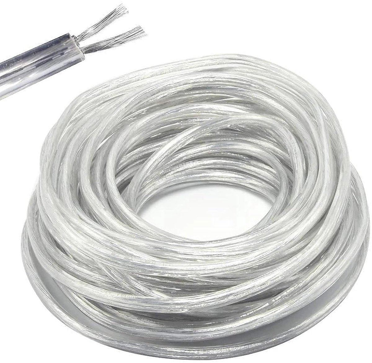 Powerkabel 2 x 0,75 mm2 - Dubbele PVC kabel - Hoge temperatuurweerstand - Geschikt voor gereedschap - ShopVlot
