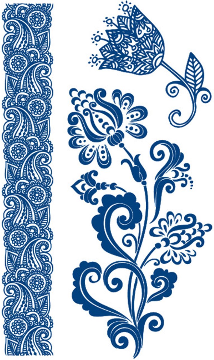 Tijdelijke tattoo Folk Bloom 2 weken