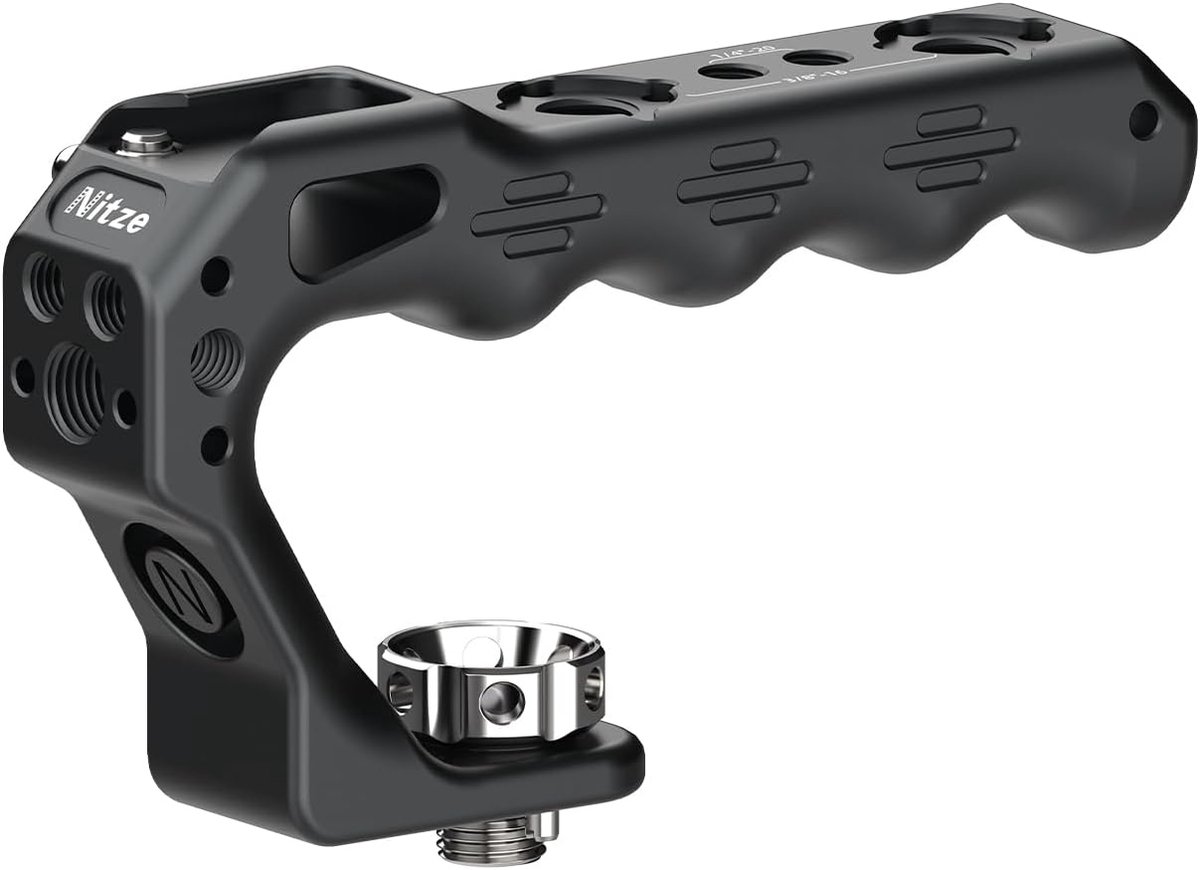 Camera top handle met 3/8" schroef - lichtgewicht aluminium - ergonomisch ontwerp - ideaal voor DSLR camera's - ShopVlot