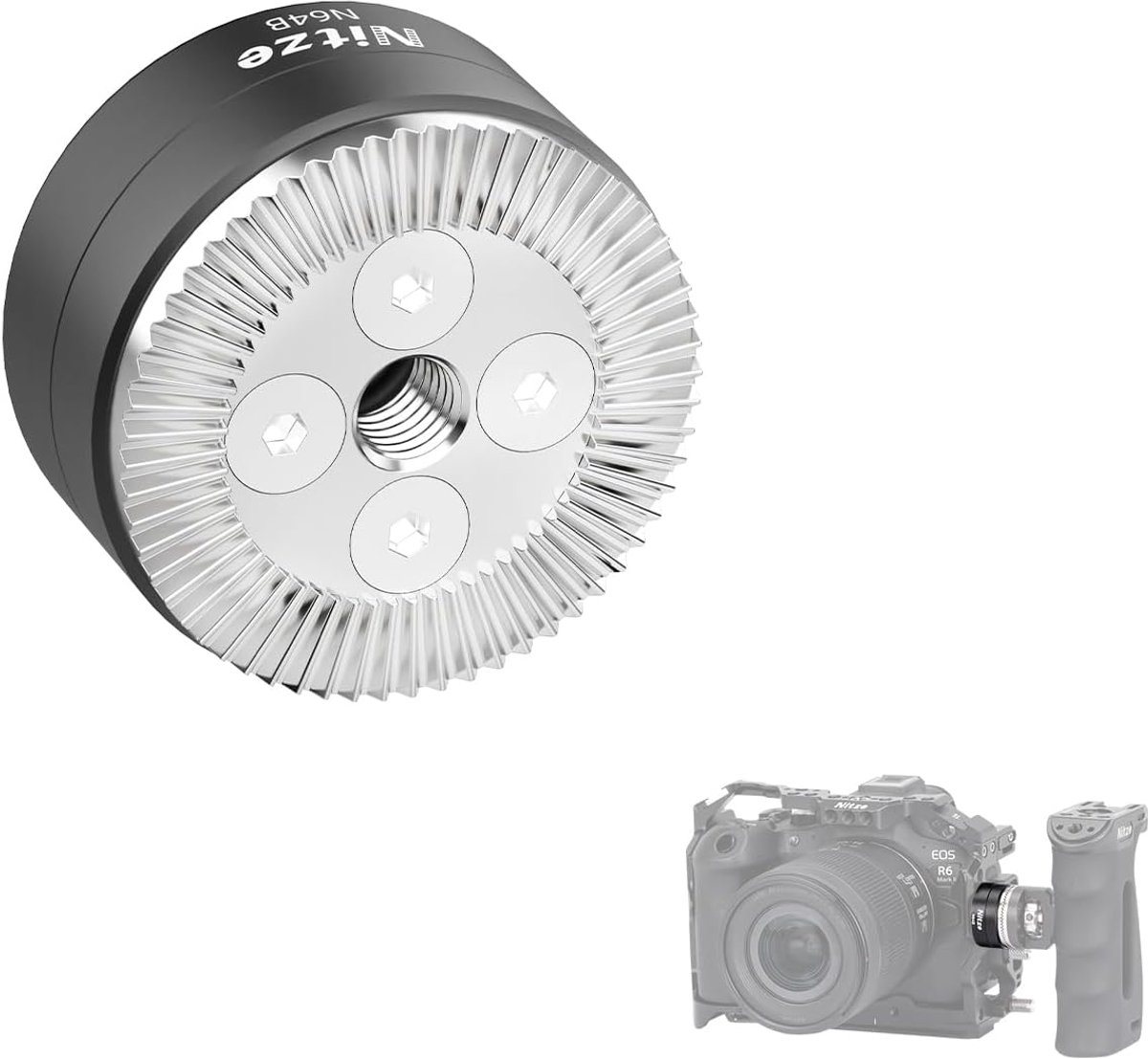 Rosette adapter ARRI - 1/4" schroef - hoogwaardig aluminium - voor camera cage en handgreep - ShopVlot