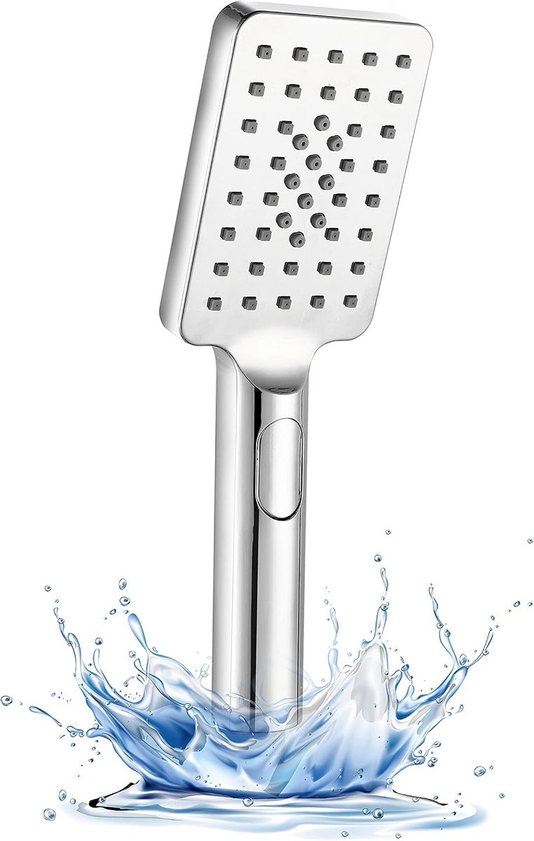 Handdouche met 3 instellingen - chroom ABS - eenvoudig te reinigen - luxe douchebeleving - ShopVlot