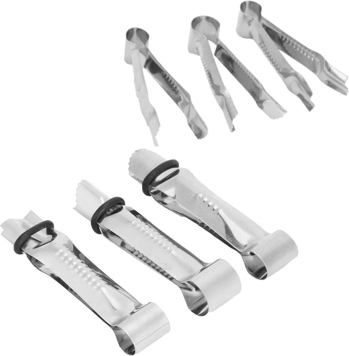 Fondant-krimppers 6 stuks - roestvrij staal - robuust en veilig - ideaal voor taarten - ShopVlot