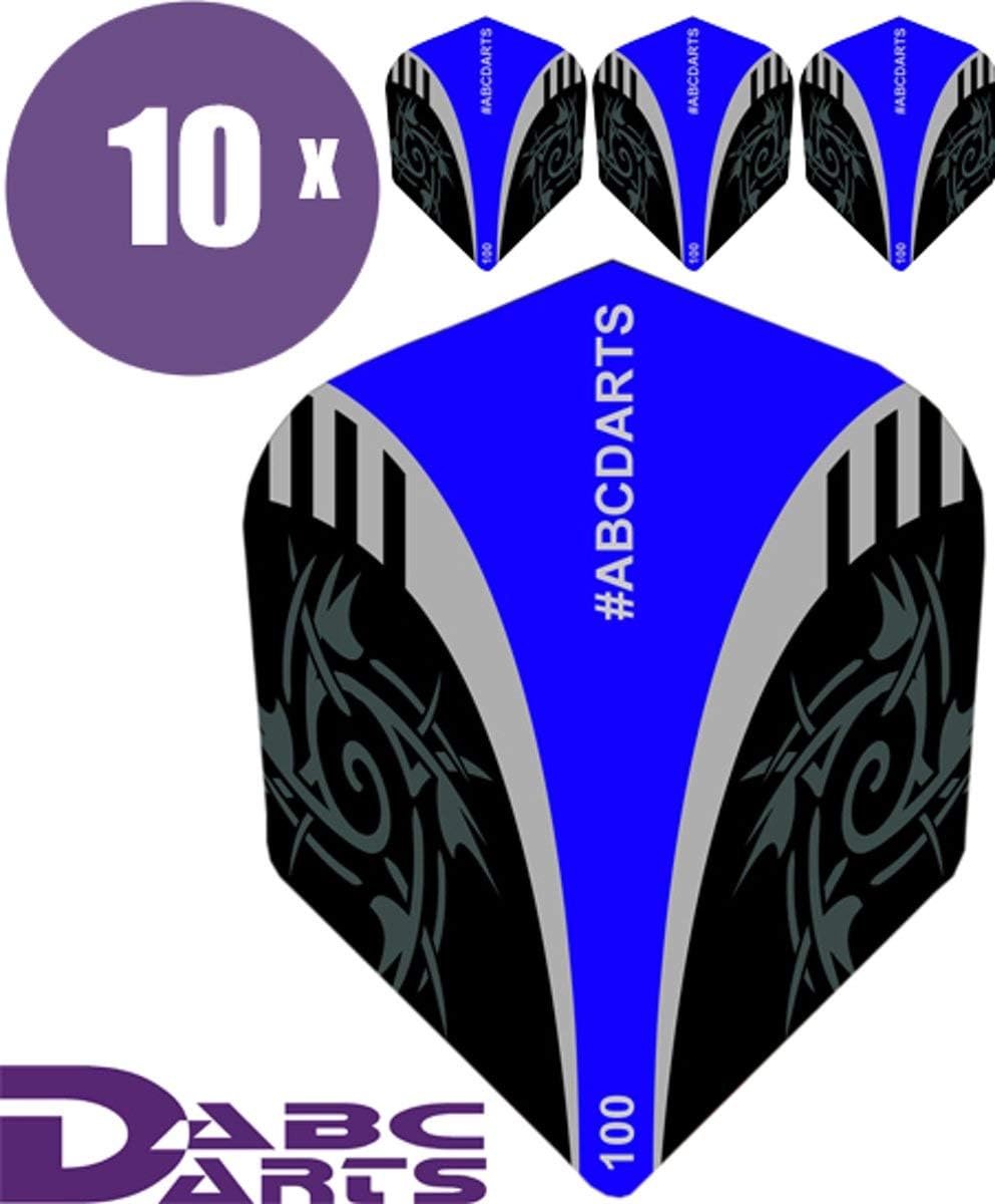 Darts Flights - Tribal Blue - 10 sets van 30 stuks - Extra sterk 100 micron - Perfect voor hoge scores - ShopVlot