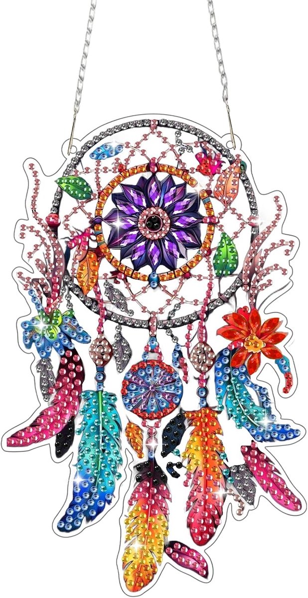 Windgong DIY set 30x30cm - 5D diamant kunst - voor volwassenen en kinderen - creatief thuisdecor - ShopVlot