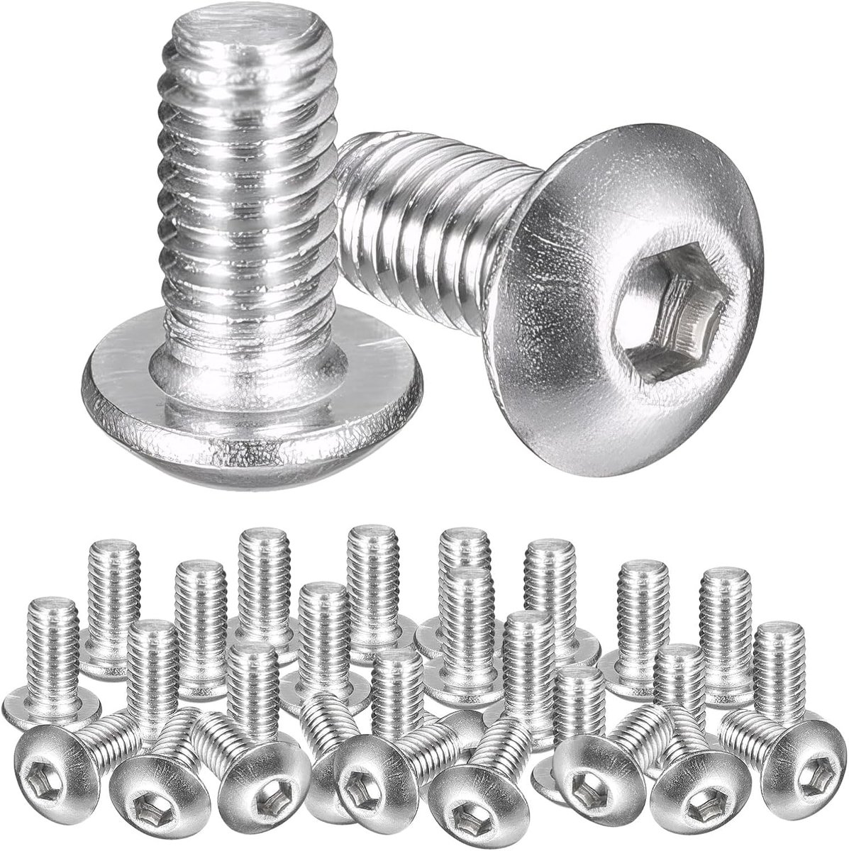 Countersunk schroeven M x - vol draad - hexagonale inbuskop - optimale bevestiging - set van 220 stuks - ShopVlot