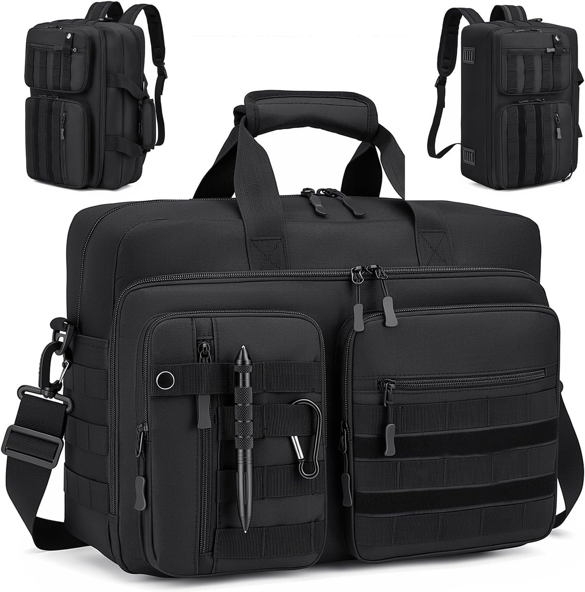 laptoptas 17,3 inch - waterafstotend - 3-in-1 schoudertas/rugzak - ideaal voor reizen - ShopVlot