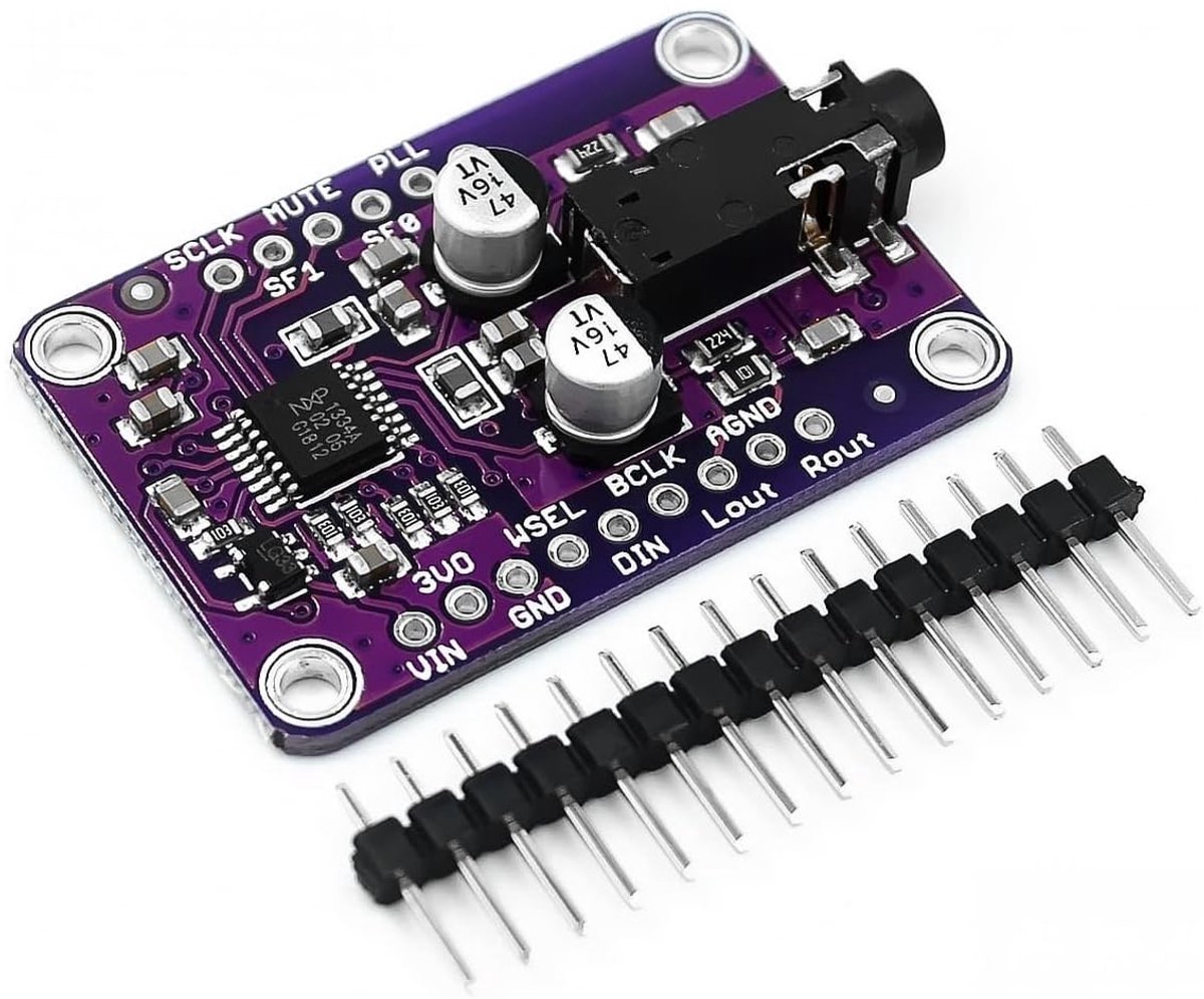 DAC Audio Stereo Module - I2S UDA1334A - Voor 3.3V-5V - Eenvoudige integratie - ShopVlot