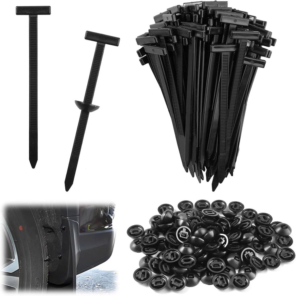 Nylon kabelbinders 100 stuks - multifunctionele zelfsluitende nylon - heavy duty voor dagelijks gebruik - ShopVlot