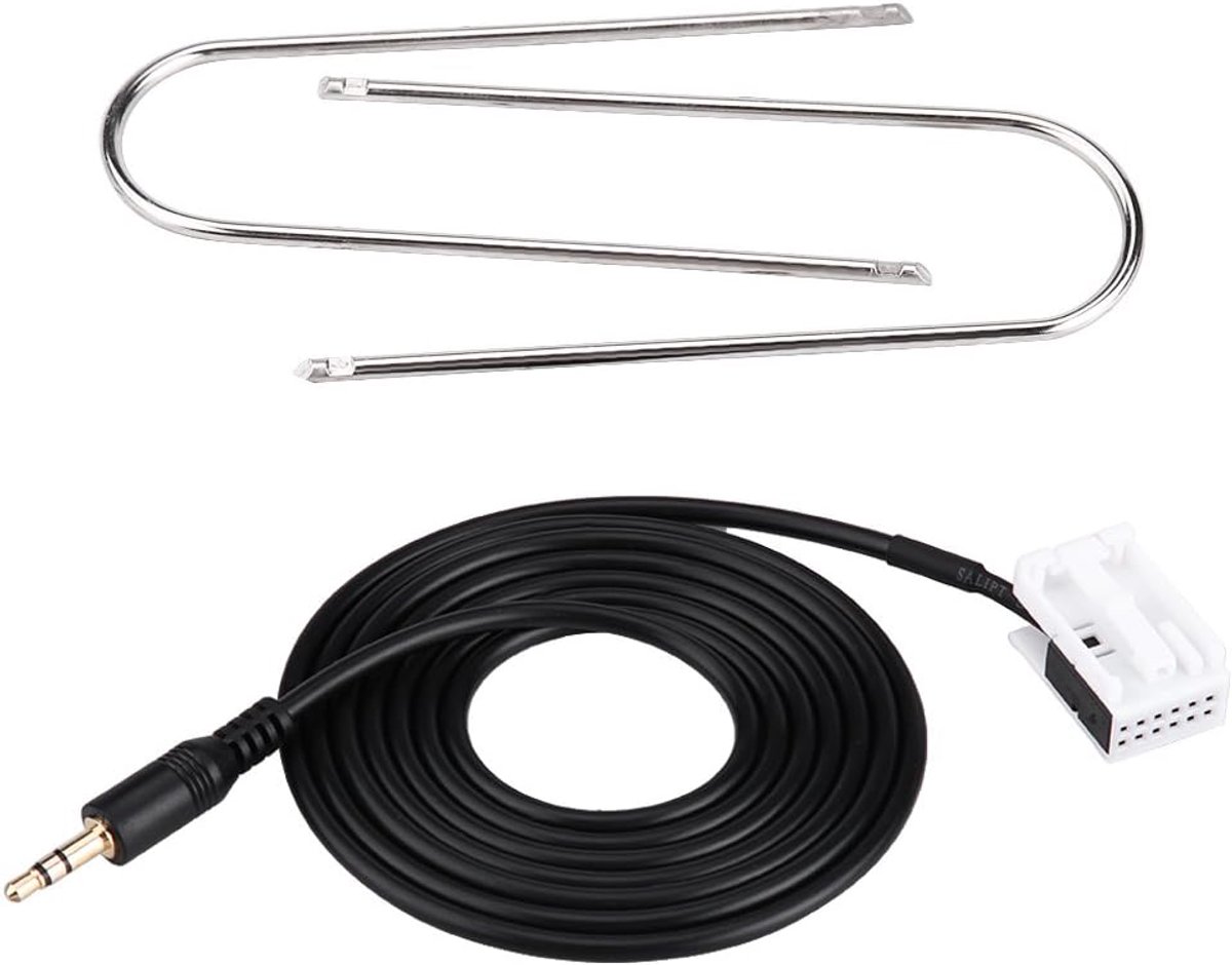 AUX-kabel auto 149 cm - audio adapter met draadloze verwijdertool - hoge datasnelheid - optimale geluidskwaliteit - ShopVlot
