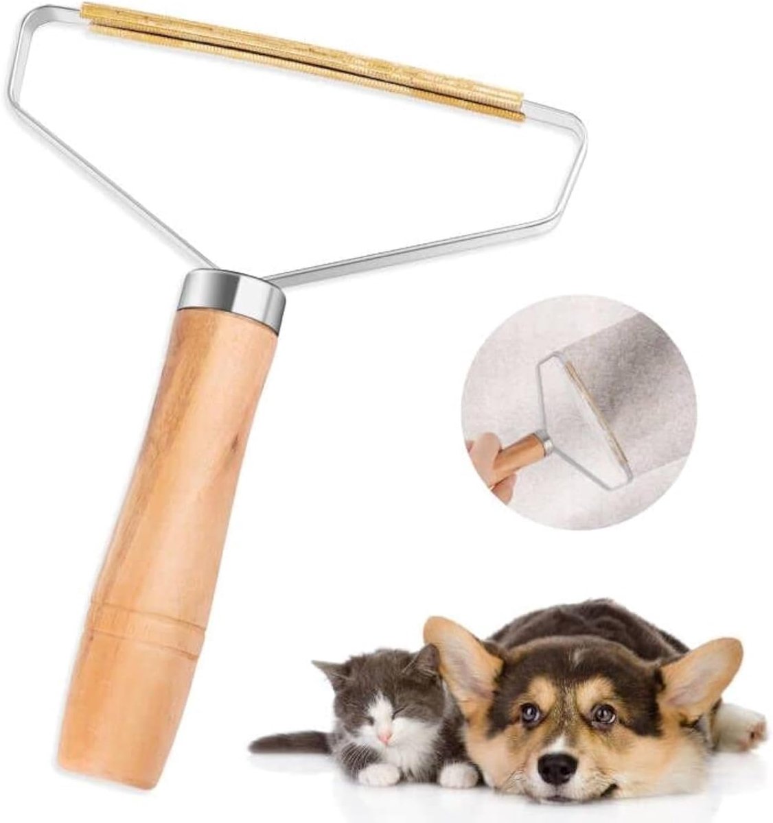 Handmatige anti-pilling shaver - Ergonomisch ontwerp - Voor huisdieren en meubels - Eenvoudig in gebruik - ShopVlot