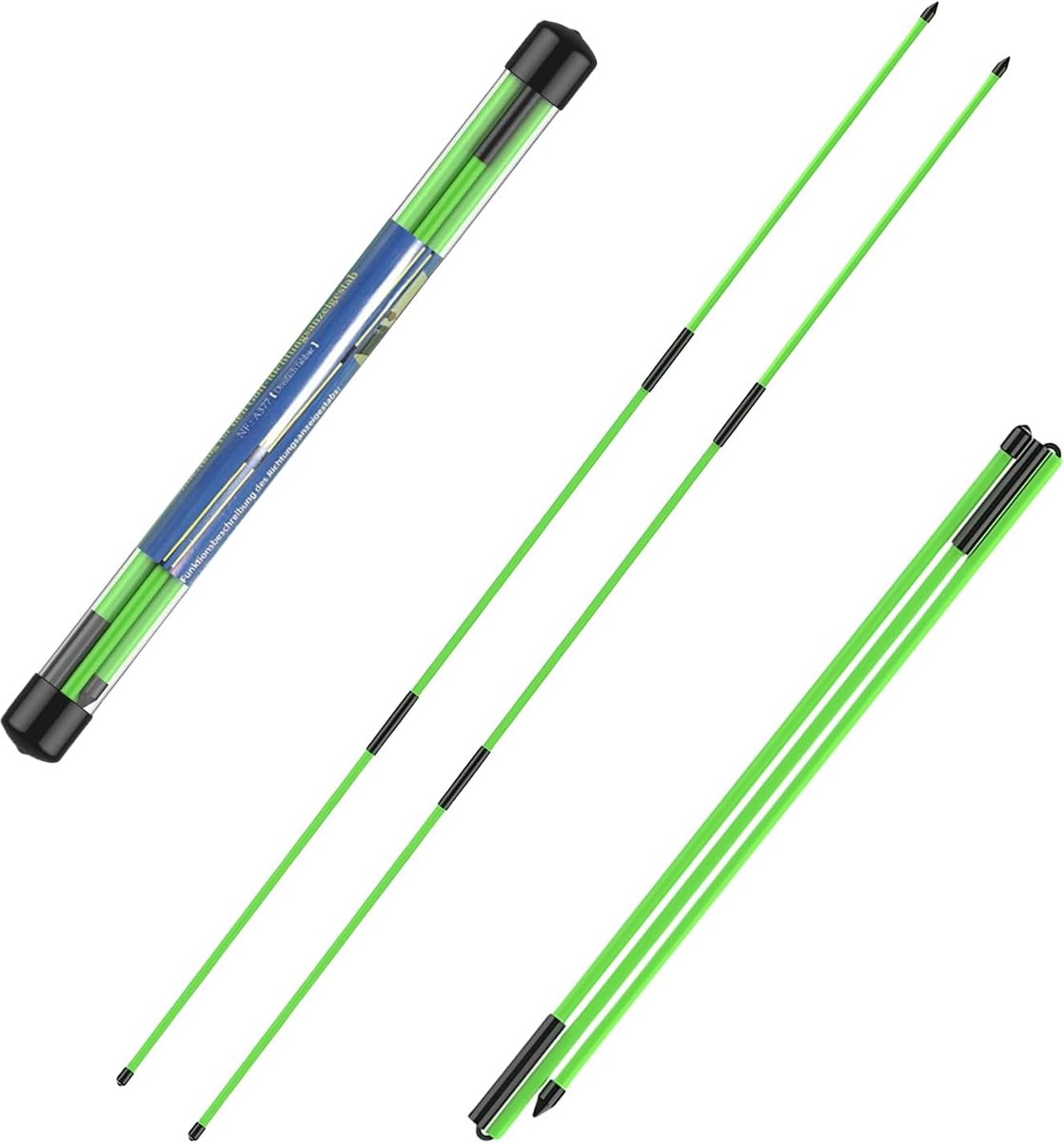 Golf Alignment Stick 2 Pack - Fiberglass - Opvouwbaar - Perfect voor Aiming en Swing Correctie - ShopVlot