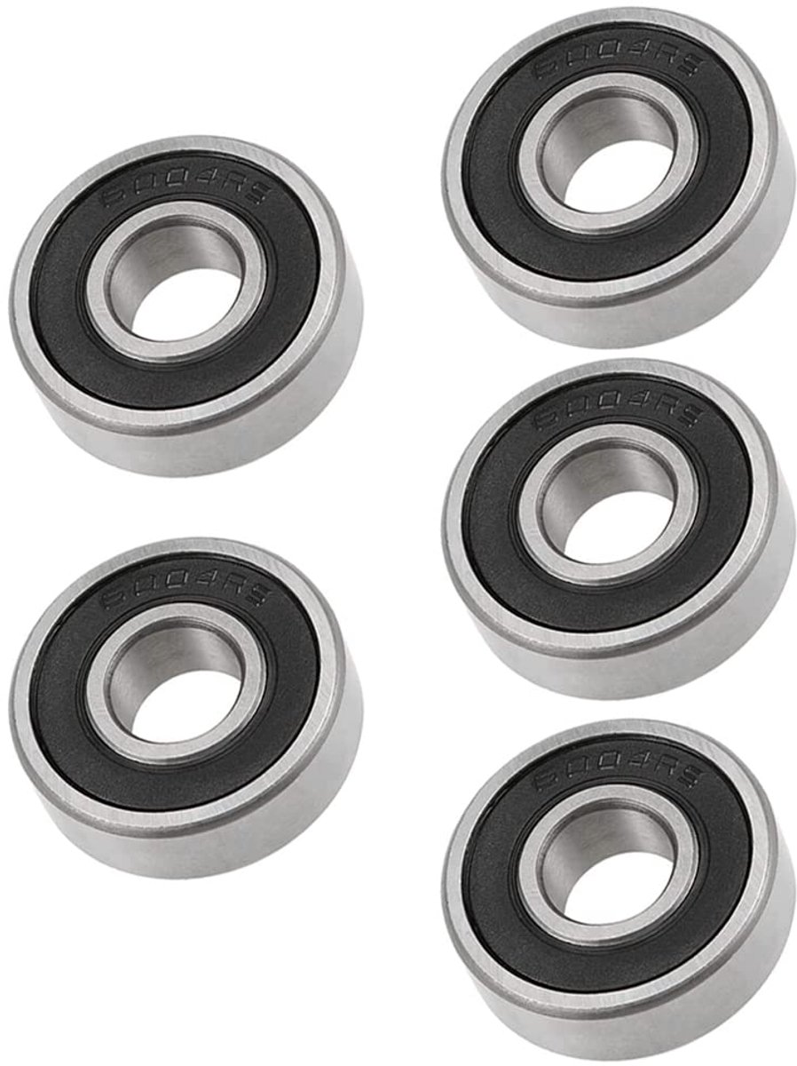 Diepe groefkogellager 6004 2RS - dubbel afgeschermd - duurzaam carbonstaal - ideaal voor radiale belasting - ShopVlot