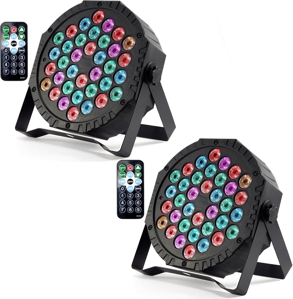 LED Par Spotlights 36 LEDs - 72 W - RGB DMX512 - Ideaal voor feesten - ShopVlot