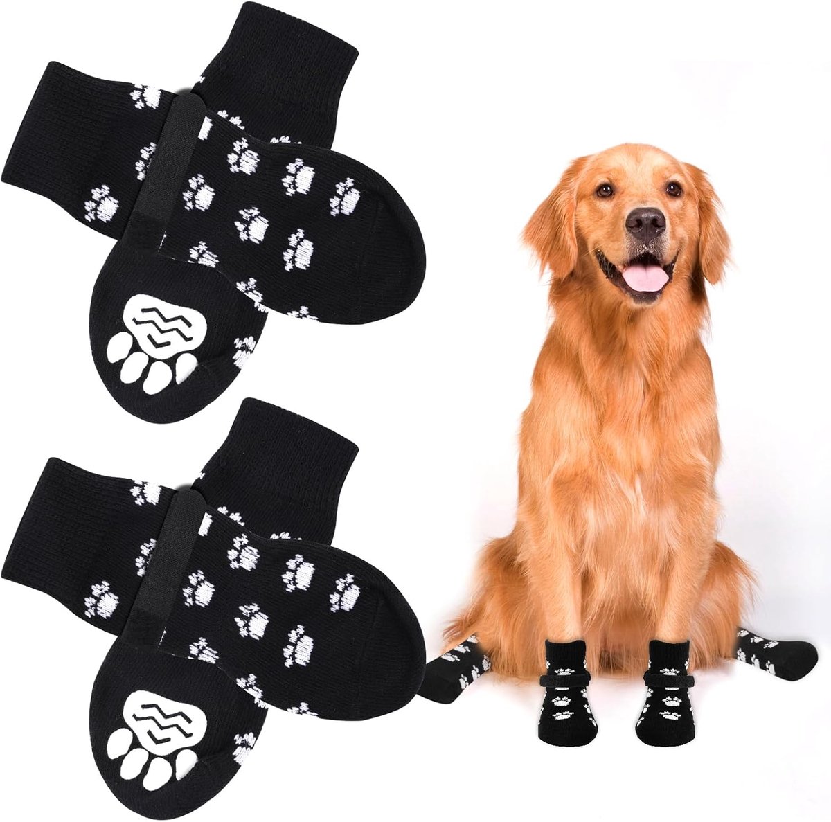 Honden sokken voor binnen - maat L - antislip honden sokken - bescherming voor hondenpootjes - ShopVlot