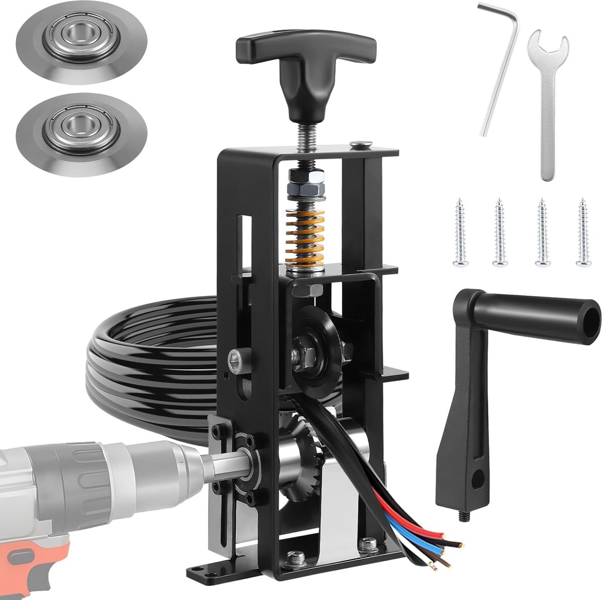 Elektrische kabelstripper 1-30 mm - verbeterde rotary schroef - voor dunne en dikke draden - ideaal voor elektriciens - ShopVlot