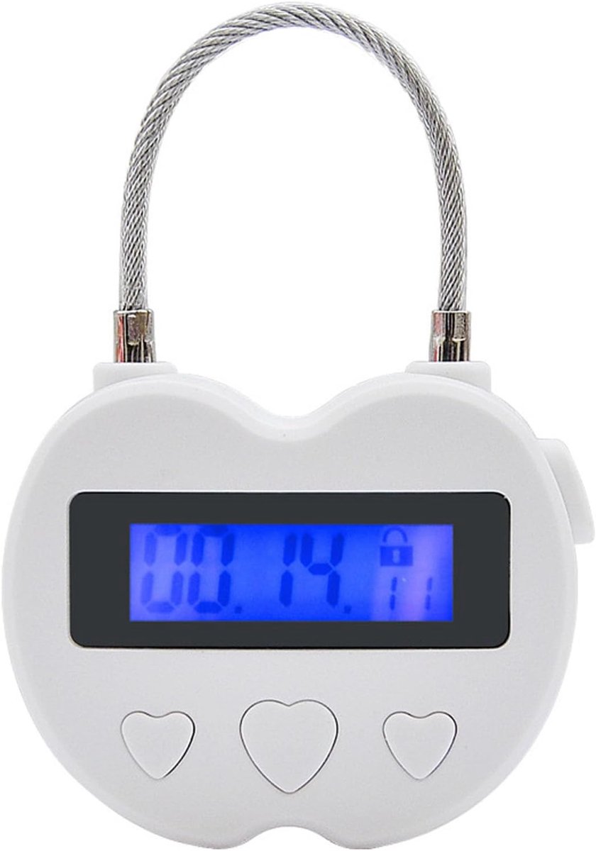 Slimme tijdslossende hangslot - 99 uur aftelling - LCD-scherm - Ideaal voor volwassen spellen - ShopVlot