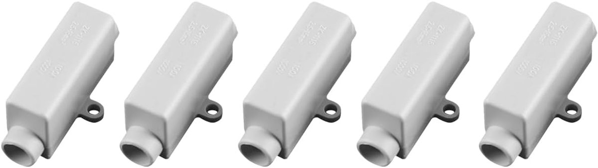 Draadconnector 5pcs - Messing geleiders - Dubbele schroefbevestiging - Betrouwbare verbindingen tot 100A - ShopVlot