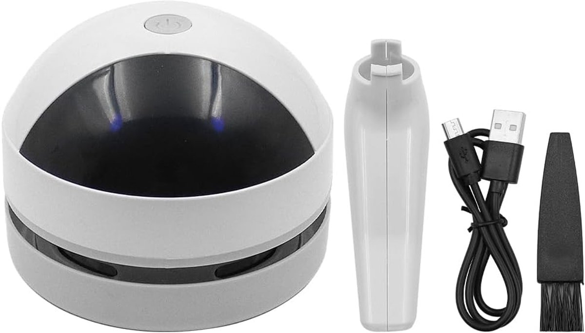Mini tafelstofzuiger - Draagbaar en USB oplaadbaar - 360° krachtige zuigkracht - Ideaal voor bureau en auto - ShopVlot