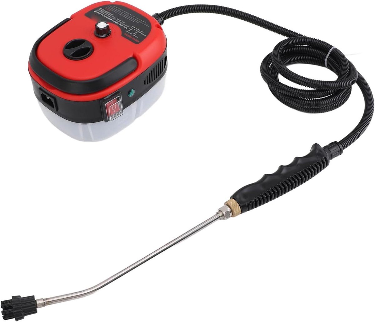 Stoomreiniger - Stoommachine Handheld - Huishoudelijk Reinigen - Snel Opwarmen Hoge Druk - 1 Liter Tank - Rood